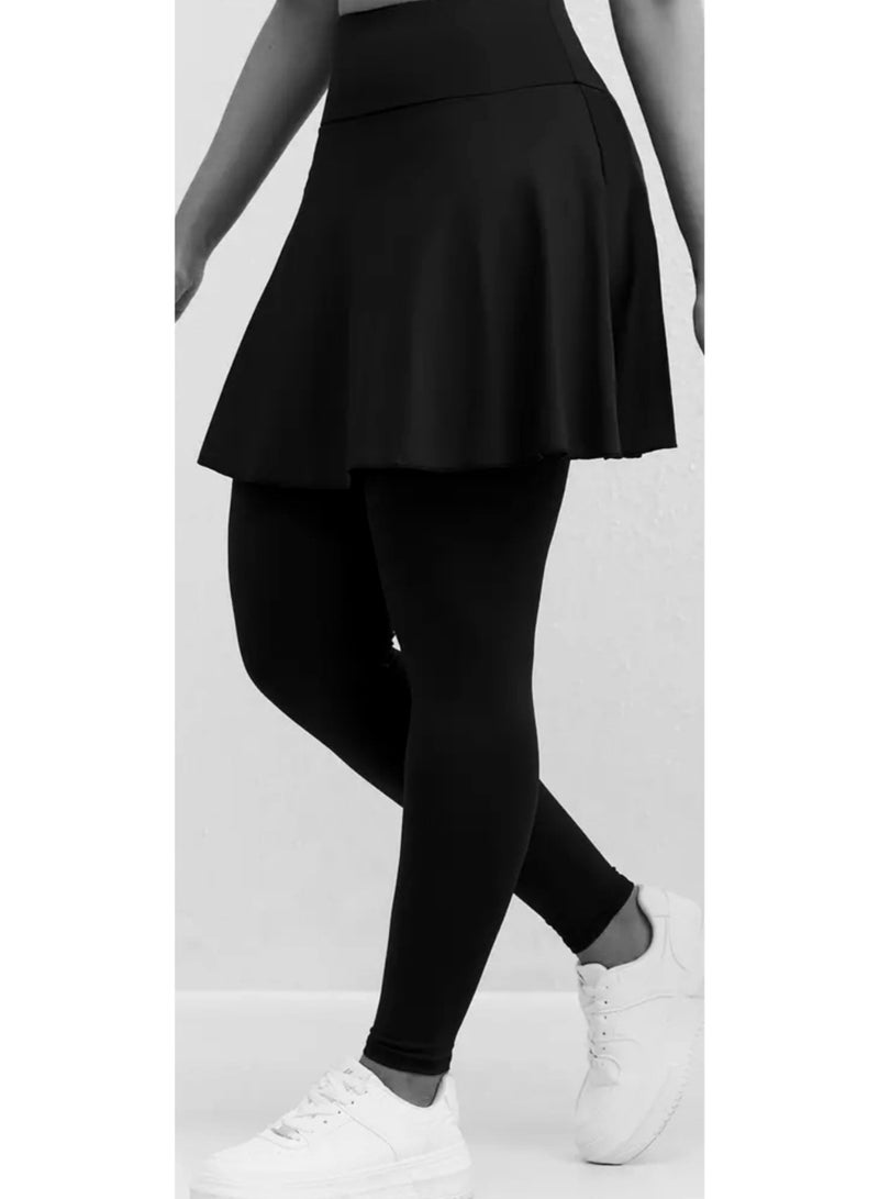 Black Medium size Leggings for Women - Image 2